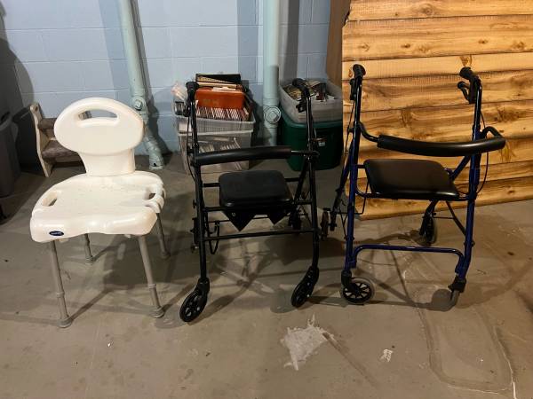 Rollators/Walkers and a Shower Chair 1