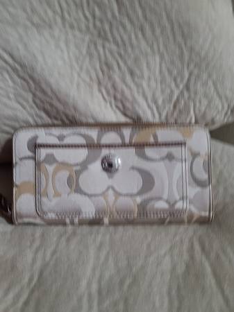 Large brown Authentic Coach Wallet 1