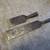 2 Vintage Stanley 1 1/2 inch beveled wood working chisels 10 thumbnail