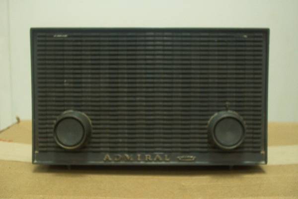 1963-1964 Vintage Tube Radio Admiral, Chicago USA, Dark Charcoal 1
