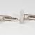 *AUTHENTIC* - GUCCI 925 SILVER CLASSIC RECTANGLE CUFFLINKS 5 thumbnail