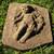 Vintage Concrete angel plaque 4 thumbnail