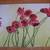 LARGE 3 OIL PAINTINGS TRIPTYCH POPPIES FLORAL 3 thumbnail