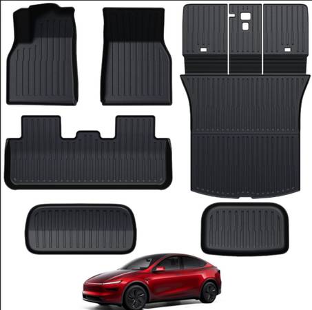 Brand New Tesla Y Juniper 2025 -2026 All Weather Floor Cargo Mats BNIB Never Use 1