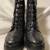 Michael Kors Anaka, Black Leather Platform Combat Boots Women’s Size 9 5 thumbnail