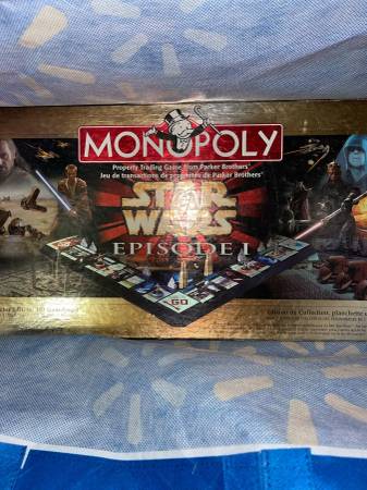 Monopoly Star Wars Episode 1 Edition Board Game, Complete -1999 1
