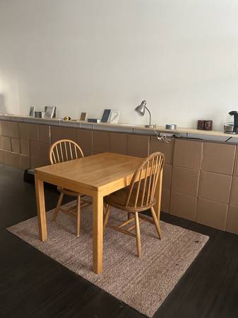 Solid Maple Wood Table 1