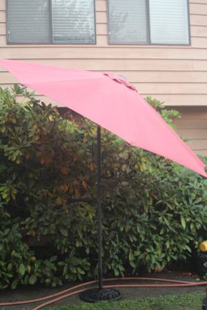 Large Patio Umbrella with Stand 1