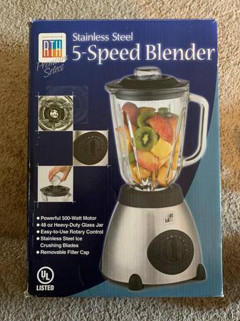 Brand New In Box - RTH 5-Speed Blender 1