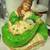 Vintage Signed Prescott 1980 Girl Dancing Green Dress w/ Braids St Pat 1 thumbnail