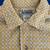 Men's yellow-gold squares pattern, short-sleeved shirt, Size M 4 thumbnail