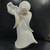 Vintage Collectible Angel Figurine Playing Lyre~Harp White Glossy Ceramic 12" H 11 thumbnail