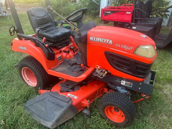Kubota 4WD diesel with mower deck - $8500 Neg. 1