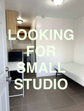 Looking for small studio 1