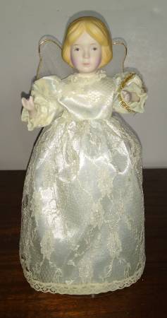 Snow angel tree topper doll 1