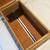 VINTAGE LARGE SOLID WOOD FILING BOX with DOVETAIL CORNERS 2 thumbnail