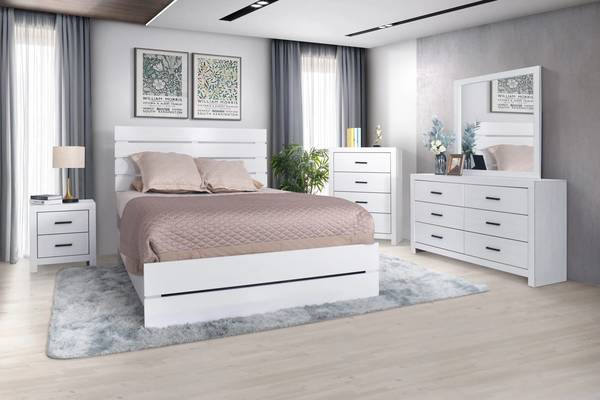 Bedroom set !!! Bed Set + Bed Frame  + Bed Rails + Dresser + Mirror 1