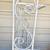 71" vintage white wrought iron bakers rack cabinet shelf bookcase 2 thumbnail