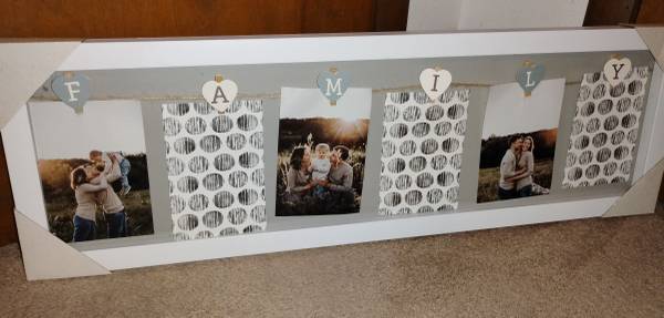Family Wall Picture Frame! 29 1/2" x 9 1/2" Brand New! 1