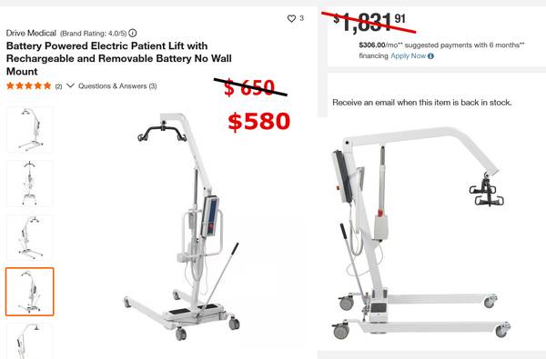 Patient Lift Electric 1