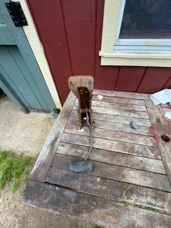 1965 1966 mustang brake pedal and support used 1