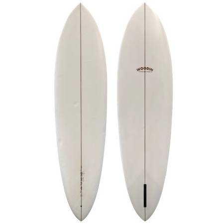 7'2" Woodin Surfboards "Voodoo Child" - Used Single Fin Pintail Midlen 1