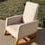 Modern Rocking Chair with cream seats 2 thumbnail