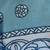 Vintage 60s Scarf by Vera Blue & White Swirl Pattern-Made in Japan 4 thumbnail