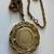 Vintage 90's Gold Tone Medallion Aquarius Pendant Statement Necklace 4 thumbnail