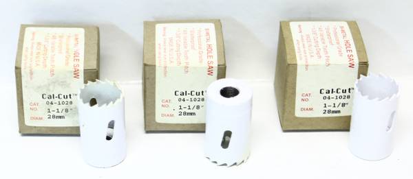 Hole Saws (3)  1-1/8"  Bi-Metal (NEW in Box) 1