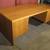 Desk with oak veneer finish and dual half high drawer set 2 thumbnail