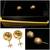 ✨️ Diamond-Cut Ball Post Earrings 8mm 10k Gold 1 thumbnail