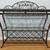 🍷 Ornate Metal & Glass Bar Console Table – Dual Shelf with Wine Glass 7 thumbnail