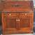 Antique Secretary Fold Down Desk with Cabinet Drawers 1 thumbnail