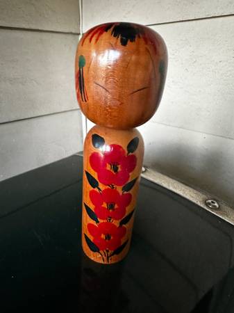 Authentic Signed Naruko Kokeshi Doll from Japan 1