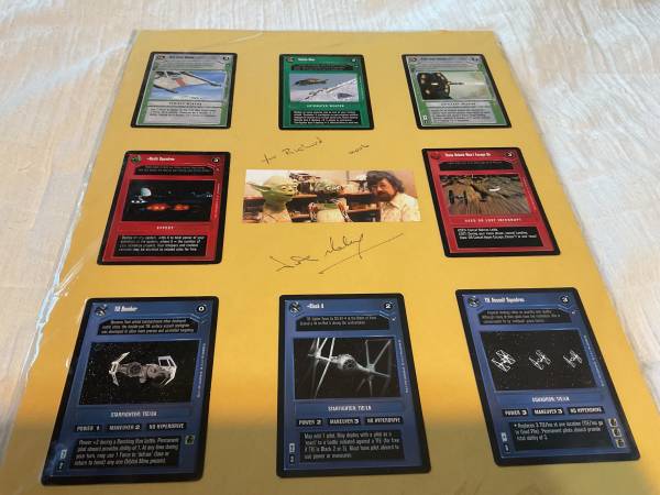 Star Wars Nick Maley Yoda Guy Autograph hand signed poster card. 1