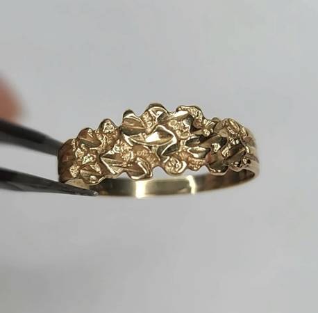 14k gold rig nugget style 1