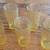 7 Amber Depression Glass Tumblers With Diamond Pattern 6 thumbnail