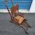 Victorian Tiger Oak Cane Convertible Mechanical High Chair Stroller 3 thumbnail