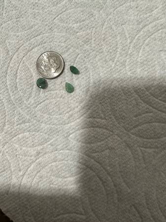 3 different  Authentic Green Emerald Gemstone 1