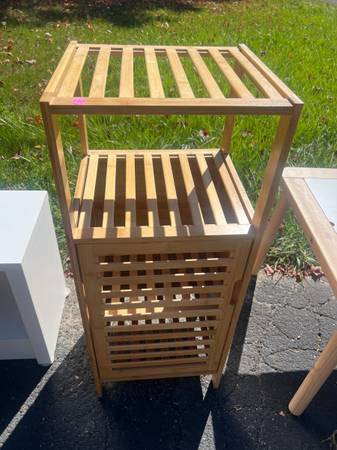 Bamboo Bathroom Cubby 1