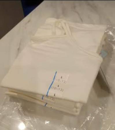 BRAND NEW: 8ct. Girls Cat & Jack Cami's  - White (size L) 1