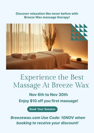 Breeze Wax now Offering Swedish and Deep tissue Massage 1