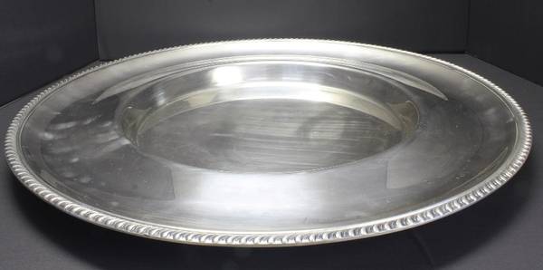 Silver plate serving platter 1