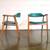 Vintage Danish Modern Kirkegaard style Open Arm Chairs-PAIR 3 thumbnail