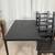 Black Compact Kitchen Dining Table & 4 Chairs 6 thumbnail