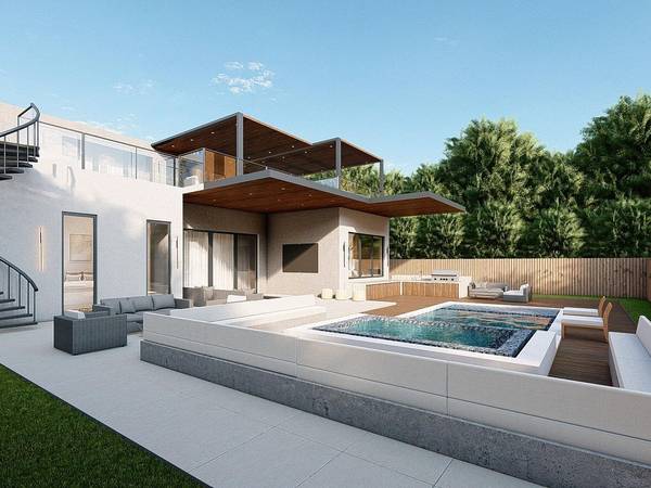 Luxury Redefined: 26-ft Waterfall, 1,200 Sq Ft Deck, Soaring Ceilings 1