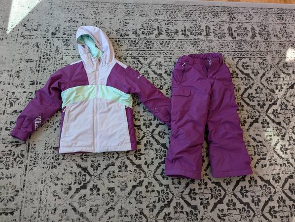 Columbia kids ski kit/snow suit jacket and pants XS (6) 1