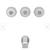 Project Source Everfield Polished Chrome 3-handle Single function 3.15-in Round  6 thumbnail