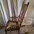 (_ SOLID TIGER OAK ANTIQUE ROCKING CHAIR  _) 3 thumbnail